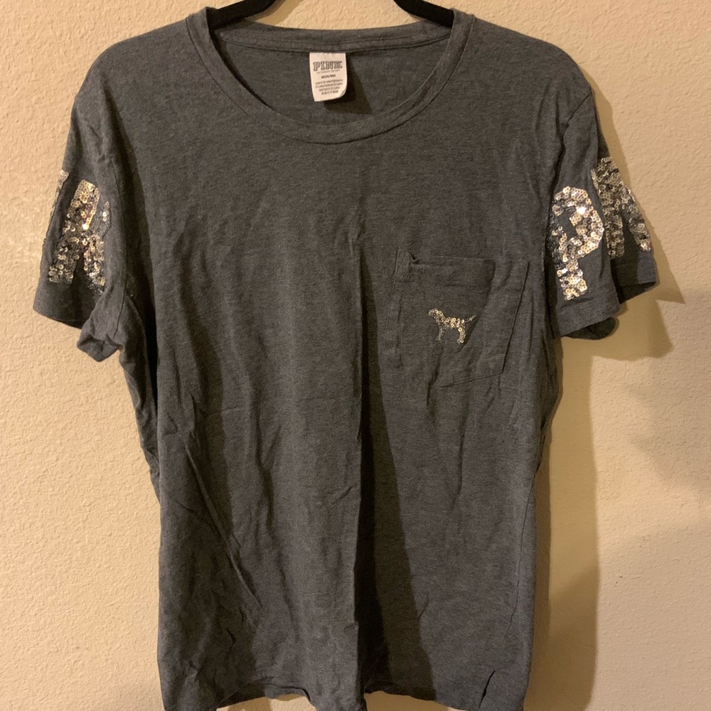 Grey Bling Tee